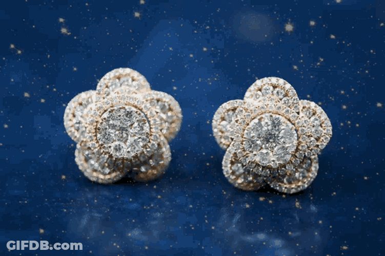 Sparkling Flower Jewelry GIF