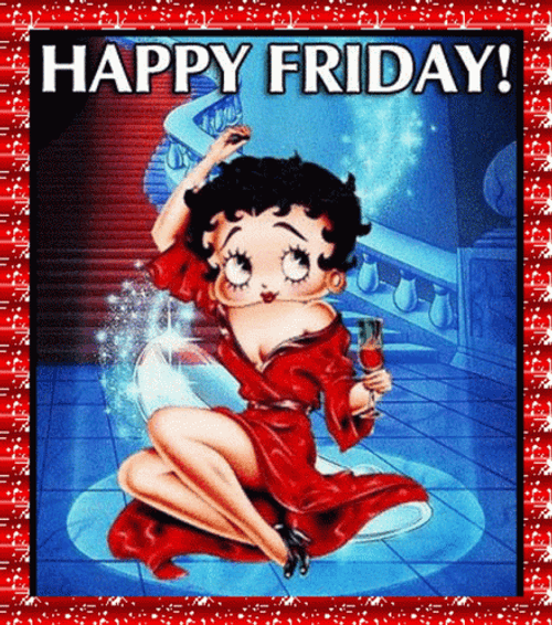 Sparkling Friday Betty Boop GIF