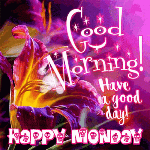 Sparkling Good Morning Happy Monday GIF