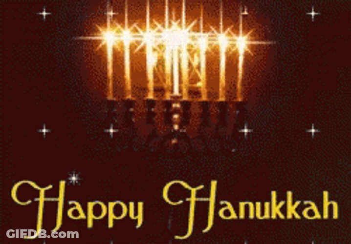 Sparkling Happy Hanukkah GIF