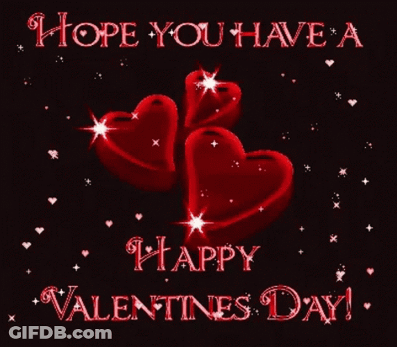 Sparkling Heart Happy Valentine's Day GIF