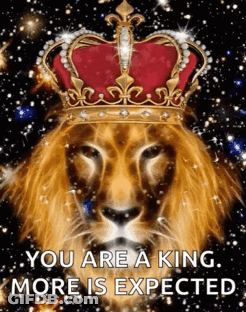 Sparkling King Lion GIF