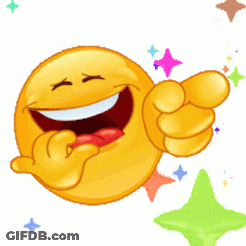 Sparkling Laugh Out Loud Smiley GIF