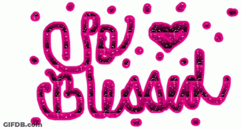 Sparkling Purple So Blessed GIF