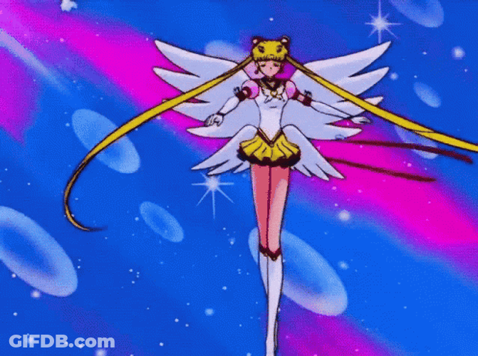 Sparkling Sailor Moon Eternal Transformation GIF