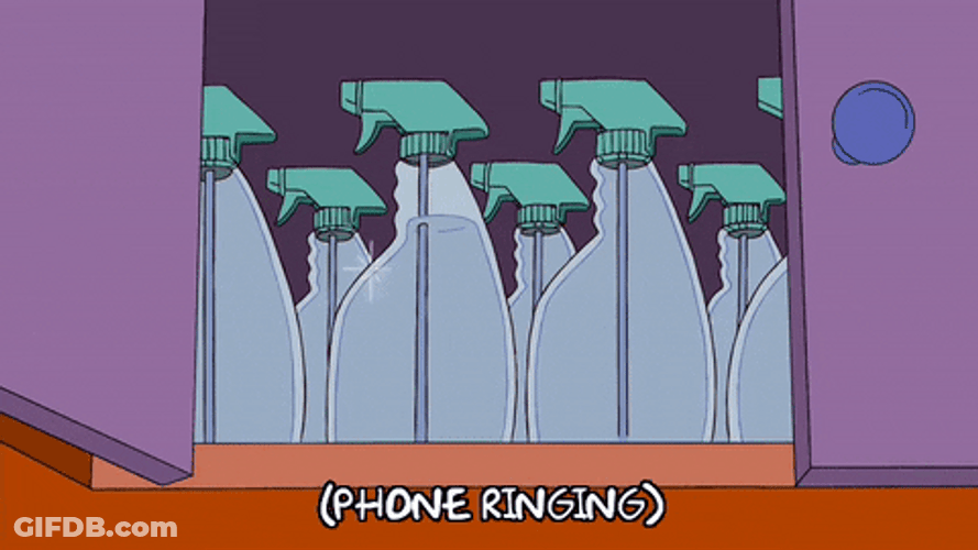 Sparkling Spray Bottles Animation GIF