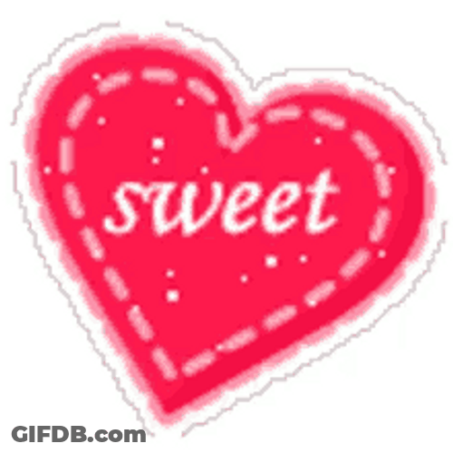 Sparkling Sweet Red Heart GIF