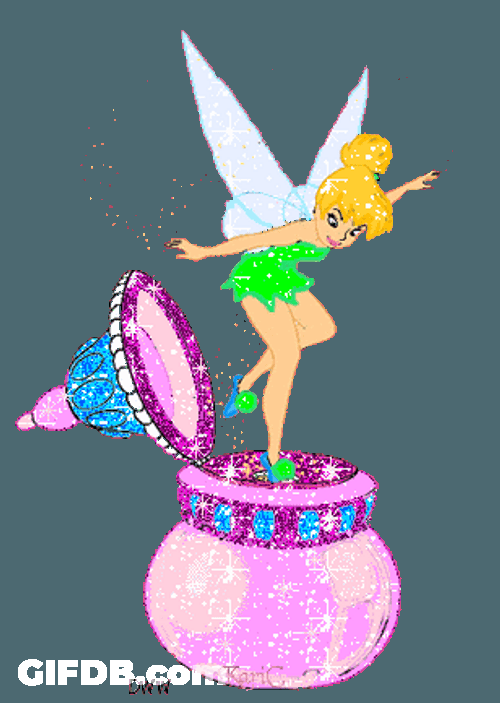 Sparkling Tinkerbell In Make Up GIF