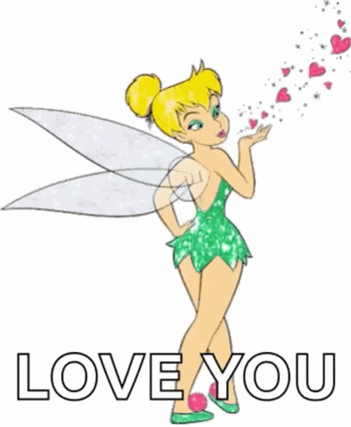 Sparkling Tinkerbell Love You GIF