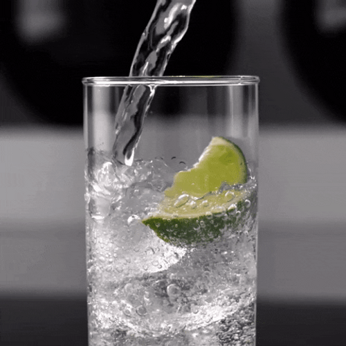Sparkling Water Glass Drink GIF