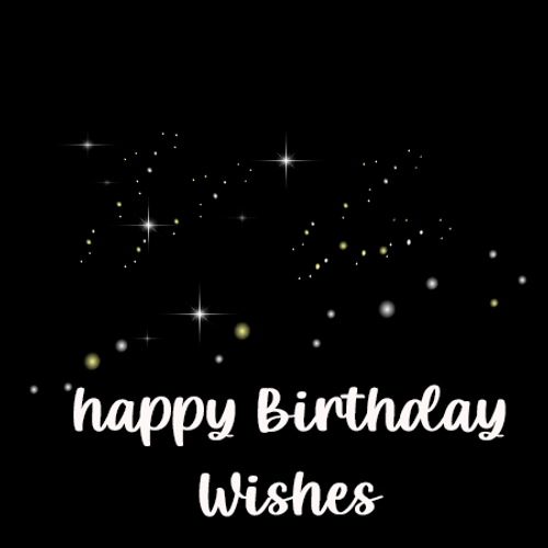 Sparkly Happy Birthday Wishes GIF