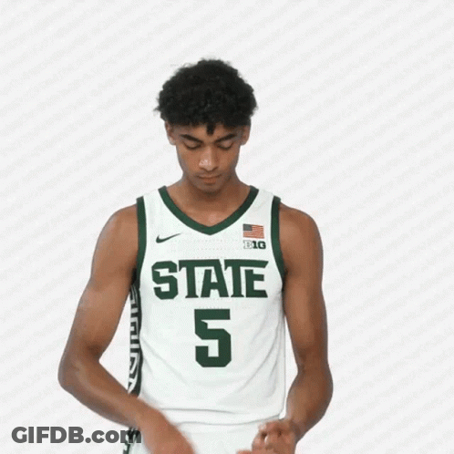 Spartan Mascot In Stands During Memphis Vs Michigan State GIF