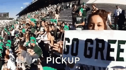 Spartan Mascot Watching Memphis Vs Michigan State Football GIF