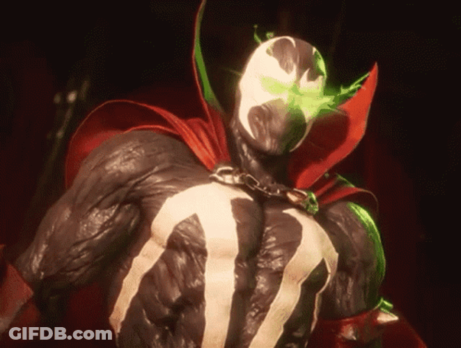 Spawn Green Eyes Power GIF