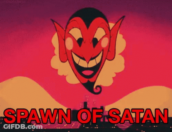 Spawn Satan Mask Talking GIF