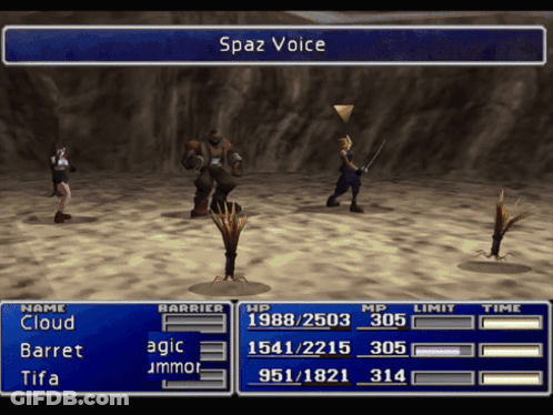 Spaz Voice Character Screenshot GIF