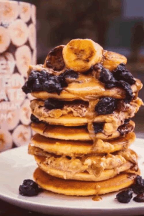 Special Pancakes Fruits Ice Cream GIF
