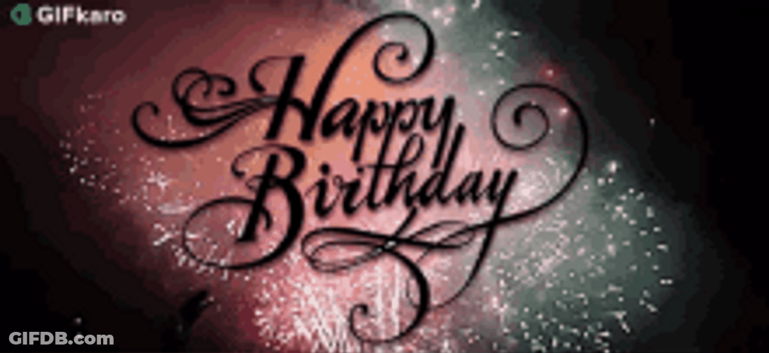 Spectacular Fireworks Display Happy Birthday Diva GIF