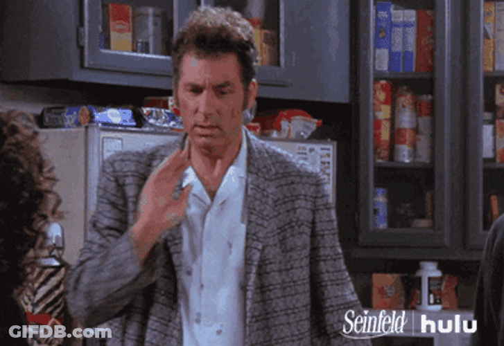 Sped Cosmo Kramer Twitching Seinfeld GIF