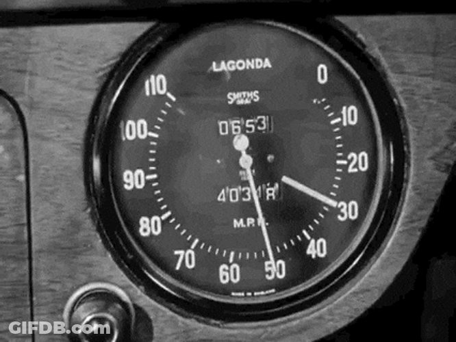 Sped Driving Anxious Vintage Lady Passenger GIF