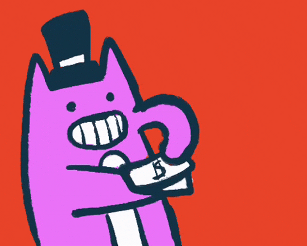 Sped Kitty Cartoon Tossing Money GIF