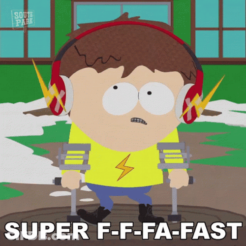 Sped Super Fast Jimmy Valmer South Park GIF