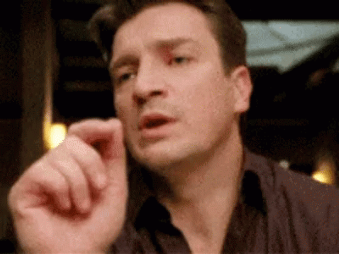 Speechless Nathan Fillion GIF