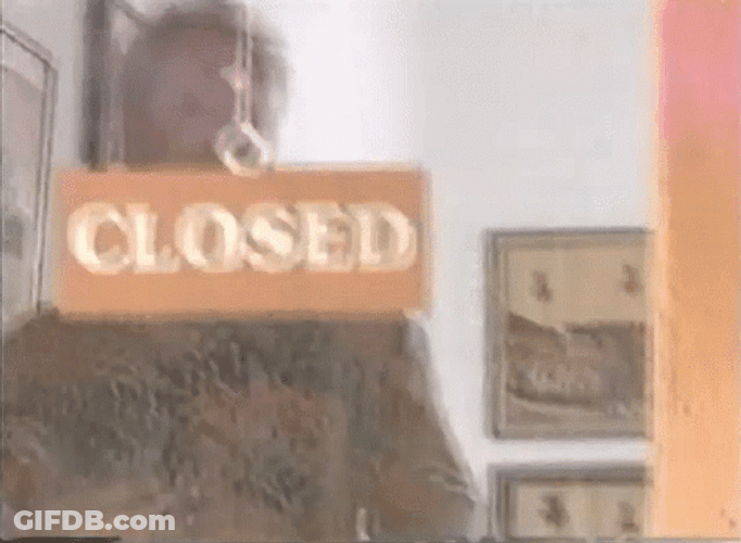Speed 2 Closed For Business GIF