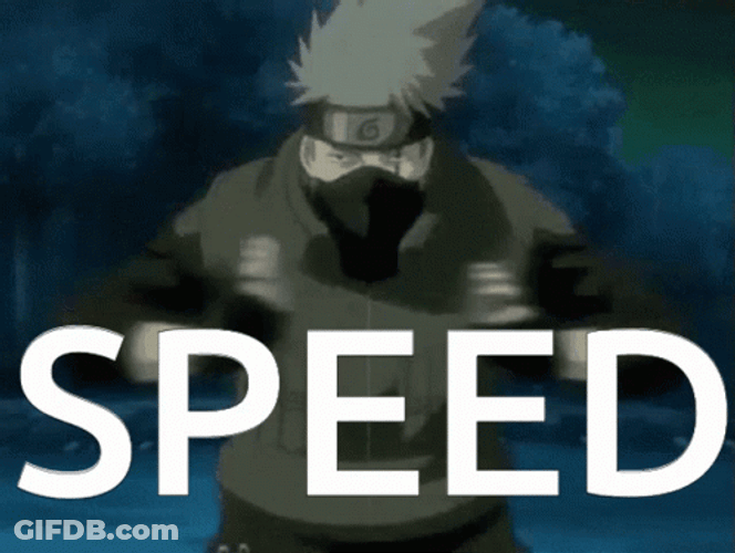 Speed Anime Naruto Kakashi Hatake GIF