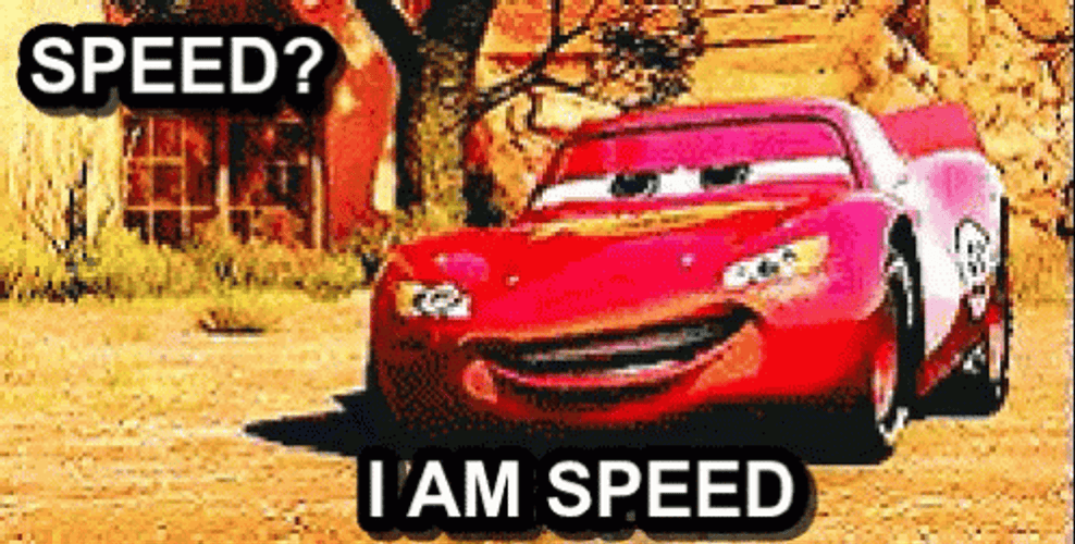 Speed Cars I Am Speed Lightning McQueen GIF
