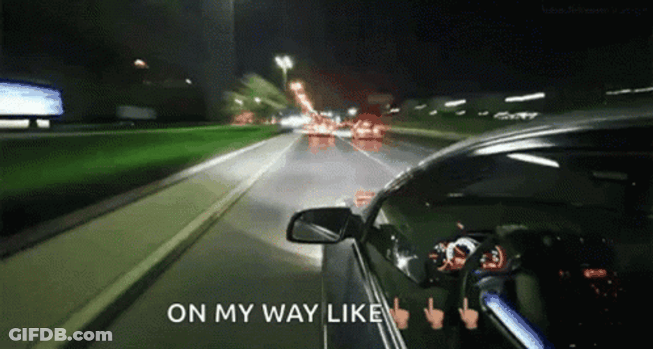 Speed Fast Driving At Night Be Like Meme GIF