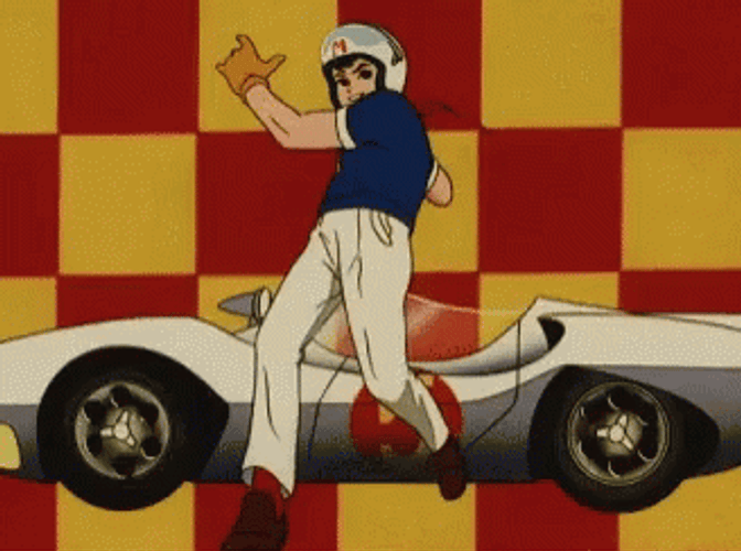 Speed Racer Go Mifune Reverse Ride GIF