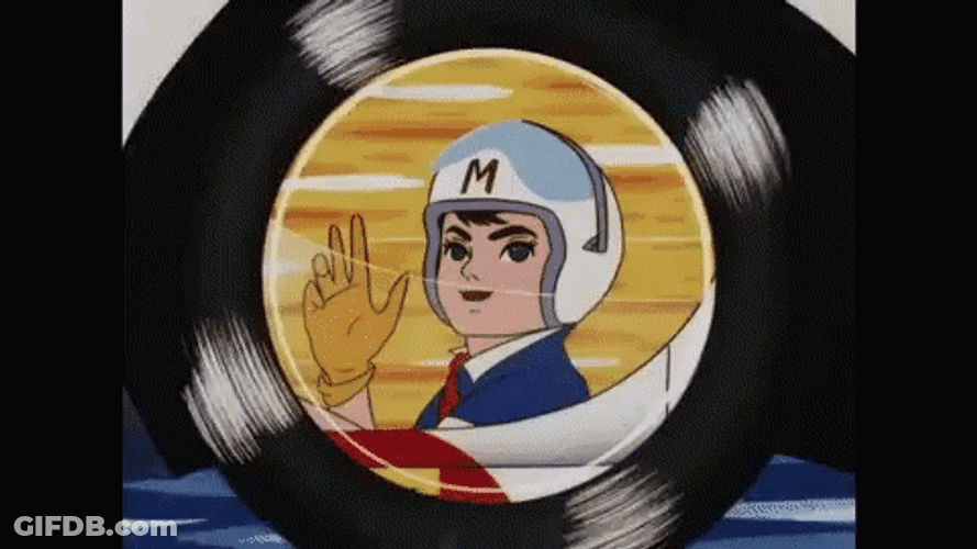 Speed Racer Go Mifune Riding Mach 5 GIF