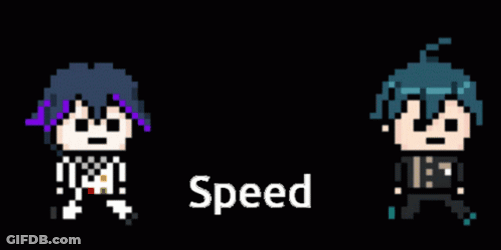 Speed Run Walk Cute Pixel Chibi GIF