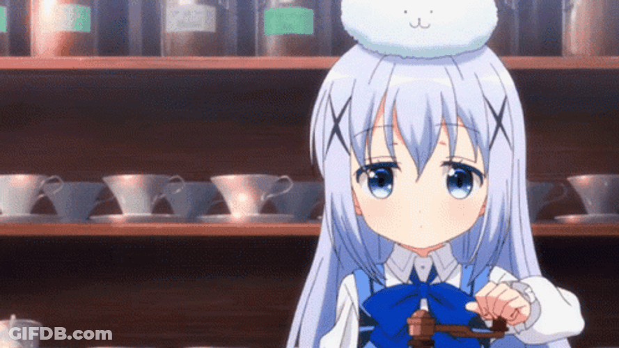 Speed Up Coffee Chino Kafuu GIF