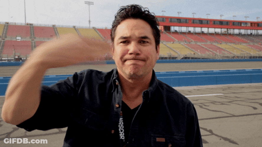Speed Up Dean Cain NASCAR GIF