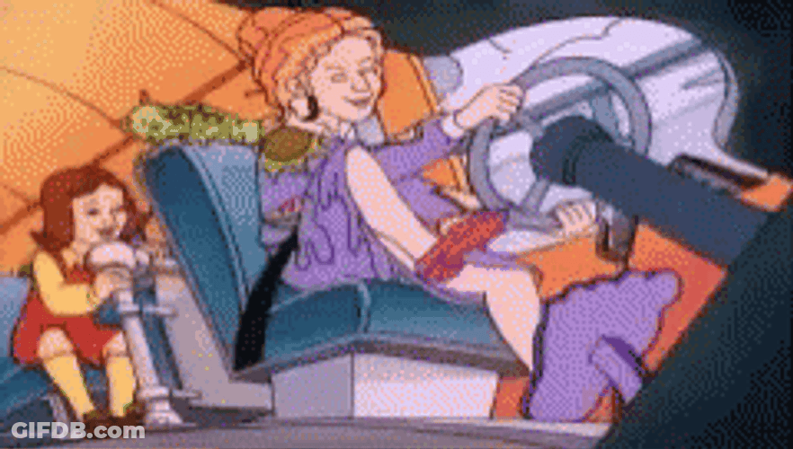Speed Up Drive Ms Frizzle GIF