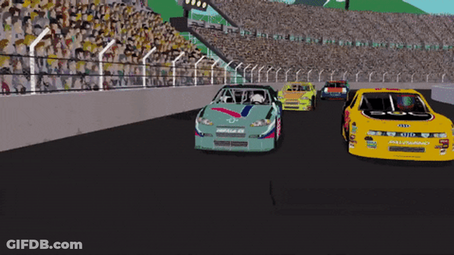 Speed Up Racecar South Park GIF
