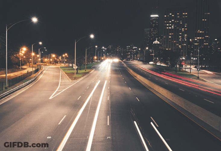 Speed Up Street Lights Night GIF