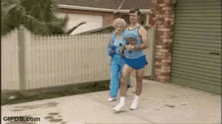 Speed Walking Kath And Kel GIF