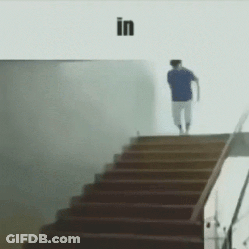 Speed Walking Through The Stairs GIF