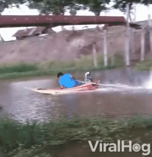 Speediest Small Motorboat GIF