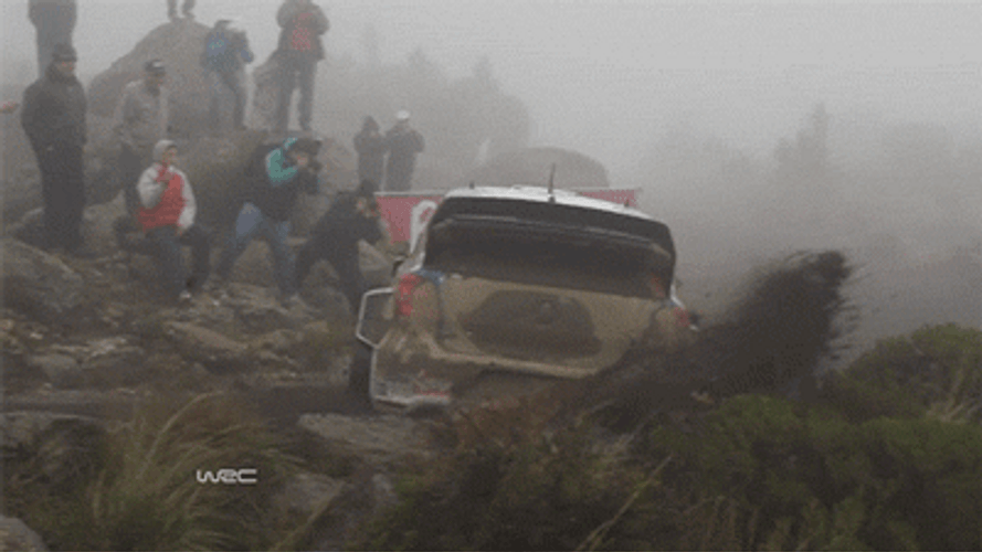 Speeding Car Race Bush Cool Drift GIF