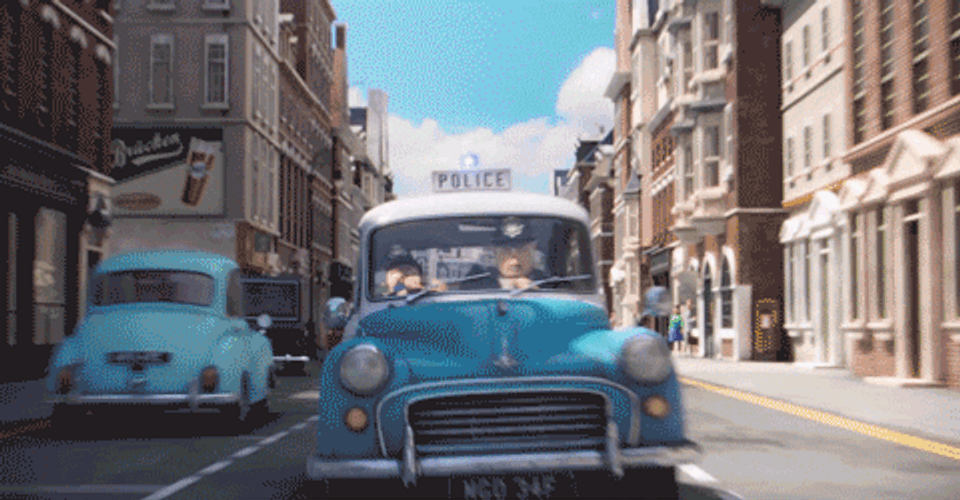 Speeding Police Car From Minions Movie GIF