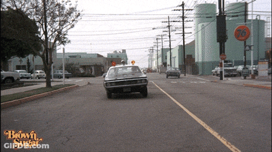 Speeding Police Cars Brown Sugar GIF