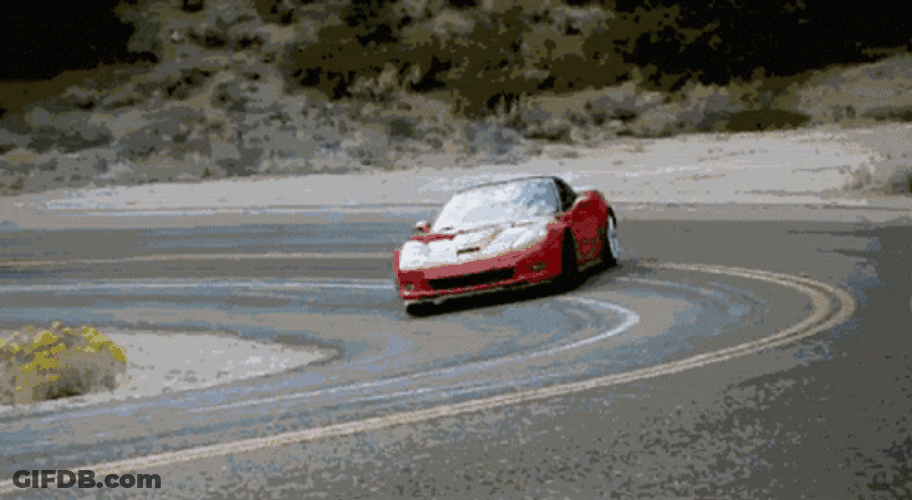 Speeding Race Red Car GIF