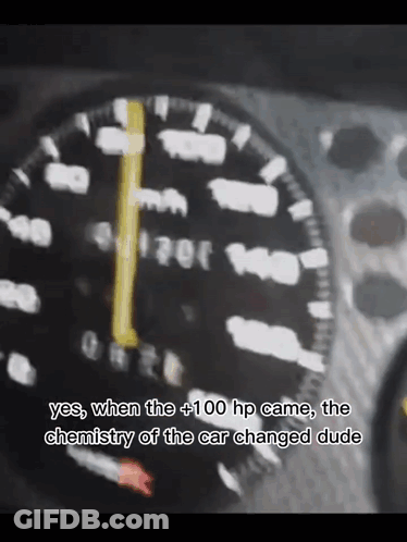 Speedometer Saying Chemistry Of Car Changed Dude GIF
