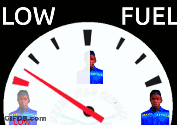 Speedometer With Low Fuel GIF