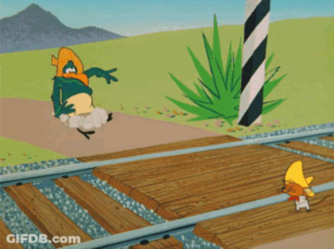 Speedy Gonzales And A Bird GIF