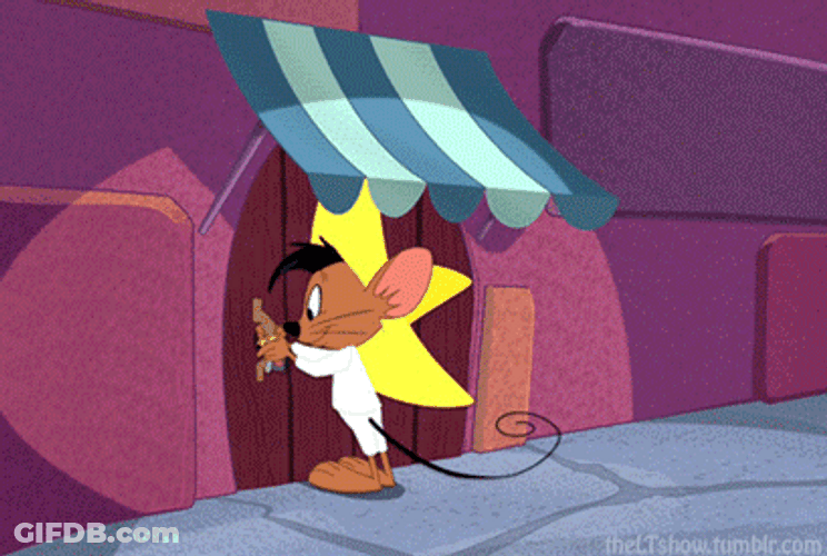 Speedy Gonzales Entering Restaurant GIF